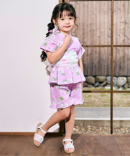 セール】【リンク】アプレのはんなりGIRLS甚平（浴衣）｜apres les