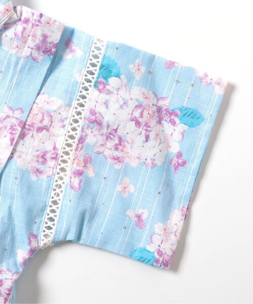 apres les cours(アプレレクール)の「【リンク】アプレのはんなりGIRLS甚平(浴衣・キッズ・ラベンダー/アイボリー/サックスブルー/ネイビー/ピンク・130/120/100/90/80/110)」の18枚目の写真