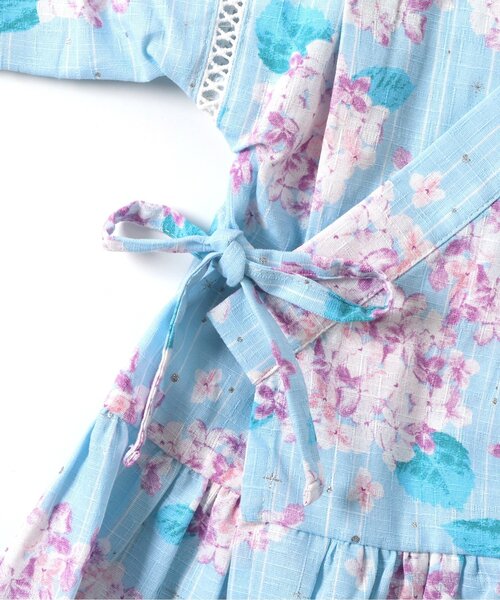 apres les cours(アプレレクール)の「【リンク】アプレのはんなりGIRLS甚平(浴衣・キッズ・ラベンダー/アイボリー/サックスブルー/ネイビー/ピンク・130/120/100/90/80/110)」の19枚目の写真