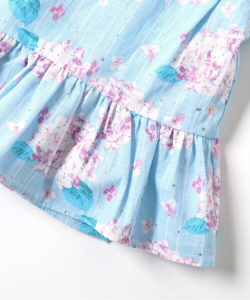 apres les cours(アプレレクール)の「【リンク】アプレのはんなりGIRLS甚平(浴衣・キッズ・ラベンダー/アイボリー/サックスブルー/ネイビー/ピンク・130/120/100/90/80/110)」の22枚目の写真