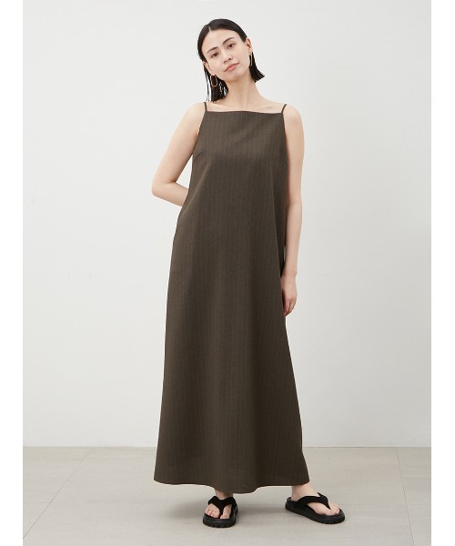 最終値下げ　ベア付ストレートナローマキシキャミワンピース ベア付ストレートナローマキシキャミワンピース(マキシ・ロング
