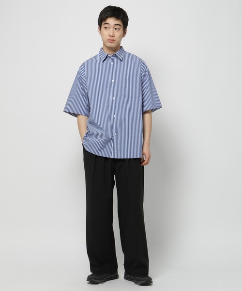 セール】イージーケア柄ショートスリーブシャツ（シャツ/ブラウス