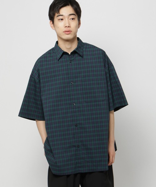 イージーケア柄ショートスリーブシャツ（シャツ/ブラウス