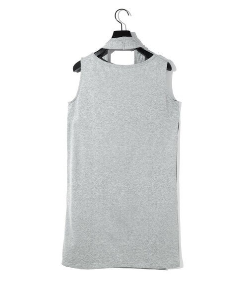 MIDIUMISOLID（ミディウミソリッド）の「MIDIUMISOLID for Ladies レイヤードワンピース（ワンピース・レディース・ブラック/オフホワイト/ライトグレー・FREE）」の7枚目の写真