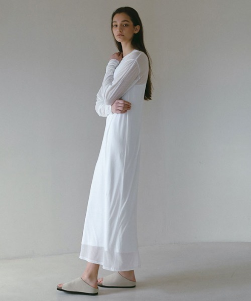 ETRE TOKYO 2way レイヤードワンピース ETRE TOKYO（エトレトウキョウ）の「2ピースリネンレイヤード