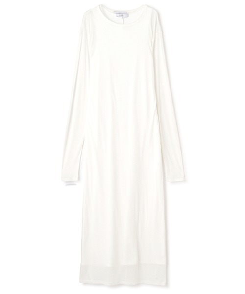 ETRE TOKYO（エトレトウキョウ）の「レイヤードストレートシルエットワンピース（ワンピース・レディース・グレー/ホワイト・FREE）」の11枚目の写真