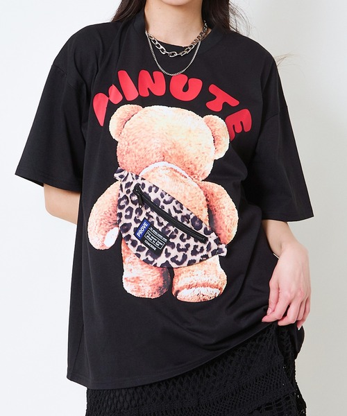 クマデザイン Tシャツ＆スカートセット セール】《立体BAG×くまプリント》レディース 半袖Tシャツ