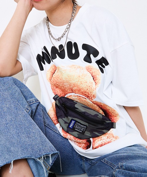 おまとめ　タグ付き　未使用品　グルービーカラーズ　Tシャツ　くまTEE 160 セール】BAGつきクマTシャツ（Tシャツ/カットソー）｜GORGE