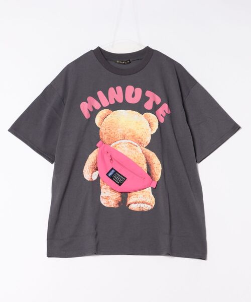 クマデザイン Tシャツ＆スカートセット セール】《立体BAG×くまプリント》レディース 半袖Tシャツ
