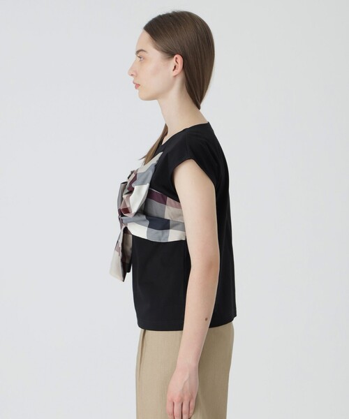 美品✨ブルーレーベルクレストブリッジ Tシャツ　カットソー　リボン　チェック 美品 ブルーレーベル クレストブリッジ Tシャツ カットソー