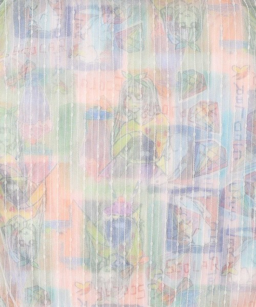 ScoLar（スカラー）の「151665：女の子・ネコ・メルヘン3柄展開 シアーキャミワンピース（ワンピース・レディース・ブラック/パープル/アイボリー・M）」の16枚目の写真