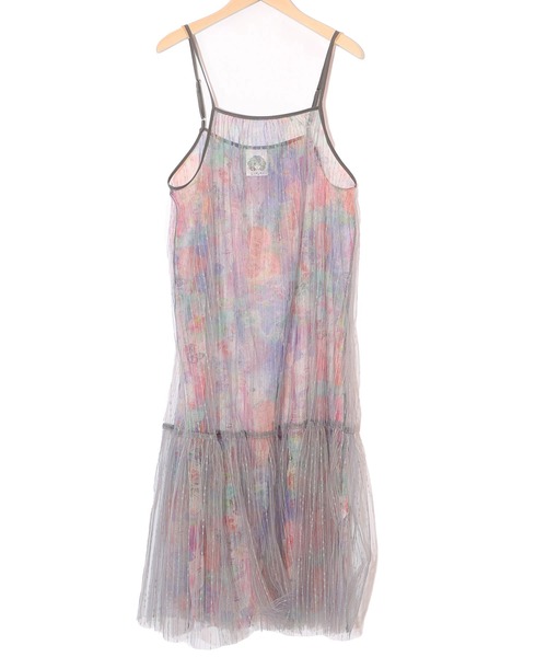 ScoLar（スカラー）の「151665：女の子・ネコ・メルヘン3柄展開 シアーキャミワンピース（ワンピース・レディース・ブラック/パープル/アイボリー・M）」の21枚目の写真