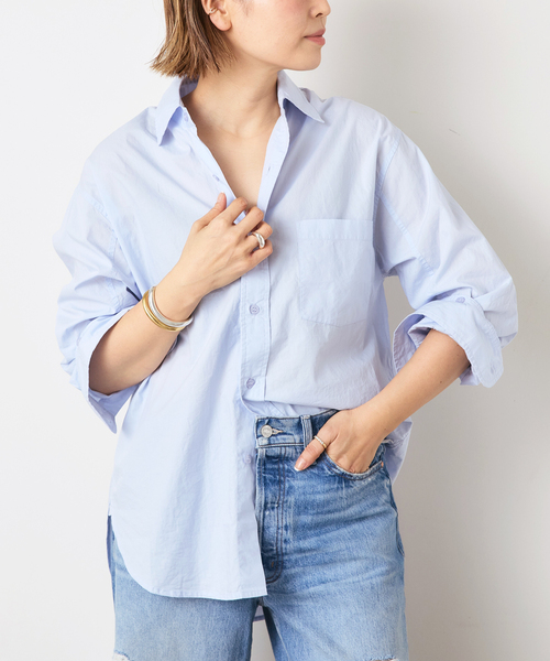 売れ筋商品|||シチズンズ オブ ヒューマニティ シャツ レディース トップス KAYLA - Button-down blouse - indigo CITIZENS OF HUMANITY/シチズンズ・オブ・ヒューマニティ