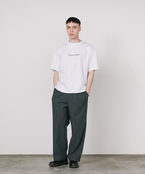 Calvin Klein（カルバン・クライン）の「Calvin Klein/カルバンクライン SS RLXD STANDARD LOGO CREWNK TEE 半袖Tシャツ プリント 2026年 夏 夏服（Tシャツ/カットソー・メンズ・ブラック/ホワイト/ブルー・XL/L/M/S）」の12枚目の写真