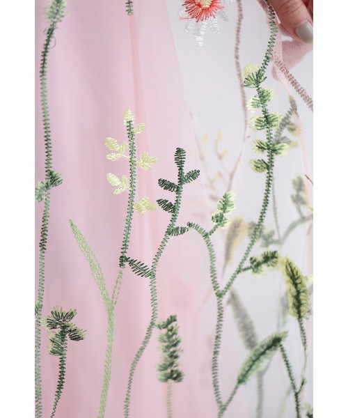 cawaii（カワイイ）の「一面に広がる花刺繍チュールミディアムスカート（スカート・レディース・アイボリー/ピンク・FREE）」の19枚目の写真