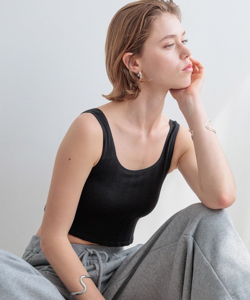 bijorie(ビジュリィ)の「【bijorie】カップ付きブラトップ/NEW BASIC light(インナーウェア/肌着・レディース・ライトグレー/ブラック/アイボリー・LARGE/LG/MEDIUM)」の13枚目の写真