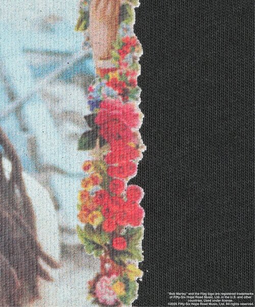 BOB MARLEY フラワーフレームフォトTシャツ BOB MARLEY】Flower Photo Tee – Ha-Li-C STORE（ハリックストア