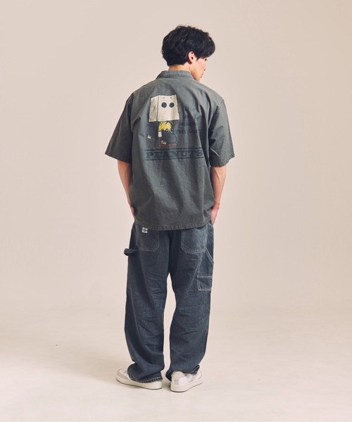 PEANUTS（ピーナッツ）の「NUTMEG＆Peanuts S/Sシャツ（シャツ/ブラウス・メンズ・ブラック/ホワイト・M/L）」の19枚目の写真