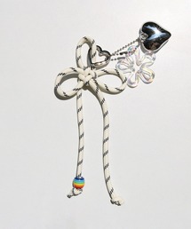 HOOK（フック）の「ハート＆花デザインバッグチャーム（チャーム）」