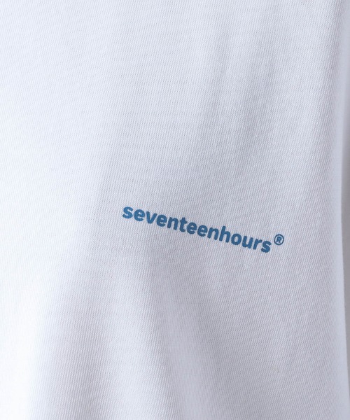 17HR（セブンティーンアワーズ）の「【ユニセックス】オーバーサイズロゴプリントT（Tシャツ/カットソー・レディース・ホワイト/ブルー・FREE）」の13枚目の写真