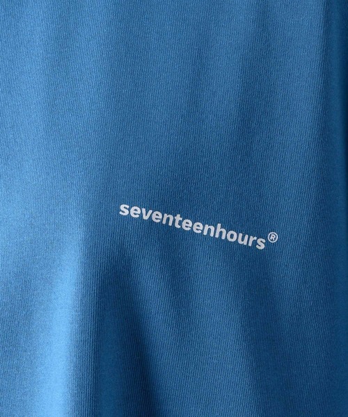 17HR（セブンティーンアワーズ）の「【ユニセックス】オーバーサイズロゴプリントT（Tシャツ/カットソー・レディース・ホワイト/ブルー・FREE）」の18枚目の写真