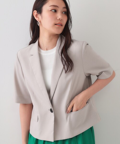未使用級✨️ヒューゴボスリネン混テーラードジャケット46涼しげな素材感　春夏 未使用級✨️ヒューゴボスリネン混テーラードジャケット46涼しげ