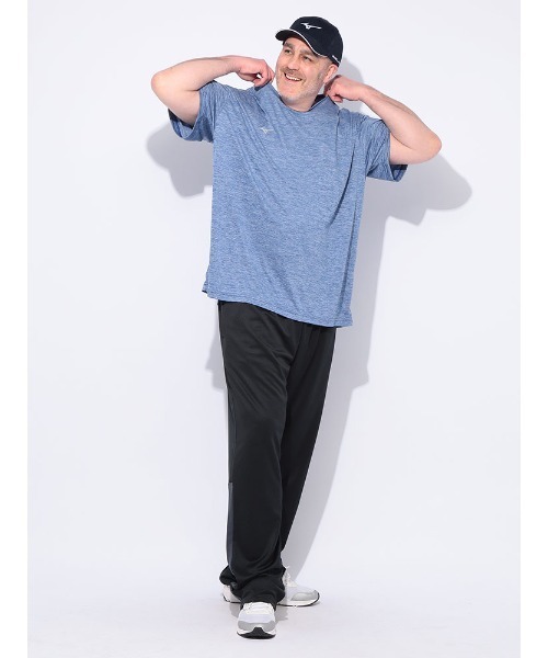 MIZUNO(ミズノ )の「MIZUNO (ミズノ) NAVIDRY 杢 クルーネック 半袖 Tシャツ(Tシャツ/カットソー・メンズ・ブルー/ダークグレー・3L/4L/5L)」の13枚目の写真