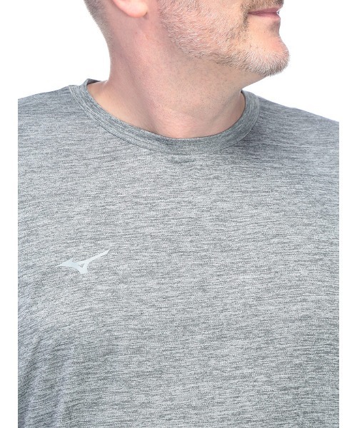 MIZUNO(ミズノ )の「MIZUNO (ミズノ) NAVIDRY 杢 クルーネック 半袖 Tシャツ(Tシャツ/カットソー・メンズ・ブルー/ダークグレー・3L/4L/5L)」の18枚目の写真