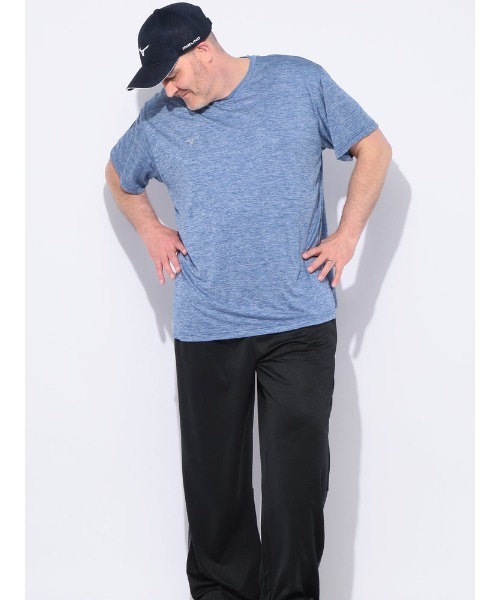 MIZUNO(ミズノ )の「MIZUNO (ミズノ) NAVIDRY 杢 クルーネック 半袖 Tシャツ(Tシャツ/カットソー・メンズ・ブルー/ダークグレー・3L/4L/5L)」の11枚目の写真