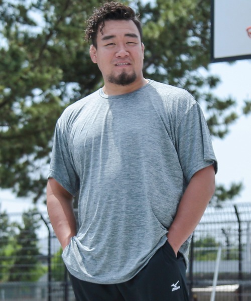 MIZUNO(ミズノ )の「MIZUNO (ミズノ) NAVIDRY 杢 クルーネック 半袖 Tシャツ(Tシャツ/カットソー・メンズ・ブルー/ダークグレー・3L/4L/5L)」の21枚目の写真