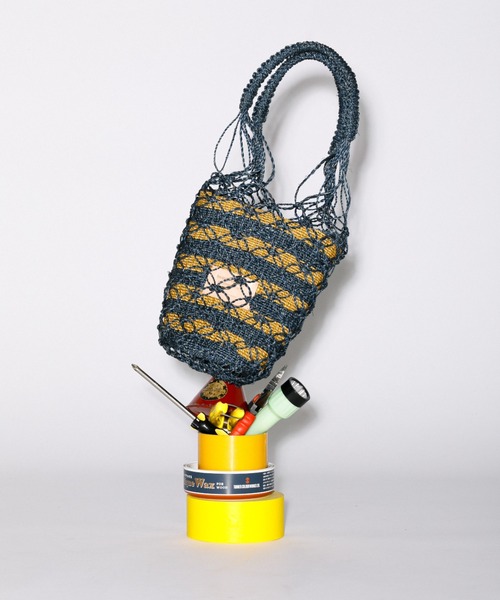 beautiful people(ビューティフルピープル)の「abaca biku roll bag(かごバッグ・レディース・ダークネイビー/ブラック・FREE)」の1枚目の写真