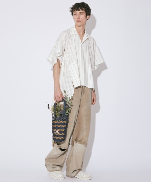 beautiful people(ビューティフルピープル)の「abaca biku roll bag(かごバッグ・レディース・ダークネイビー/ブラック・FREE)」の17枚目の写真