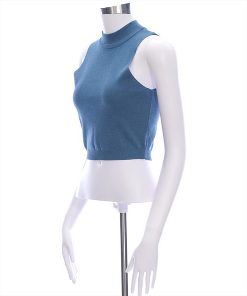 clear（クリア）の「アメスリハイネックニットトップス[着回し力抜群 大人 カジュアル]≪2025SS新作≫（ニット/セーター・レディース・チャコールグレー/ブルー/カーキ・F）」の4枚目の写真