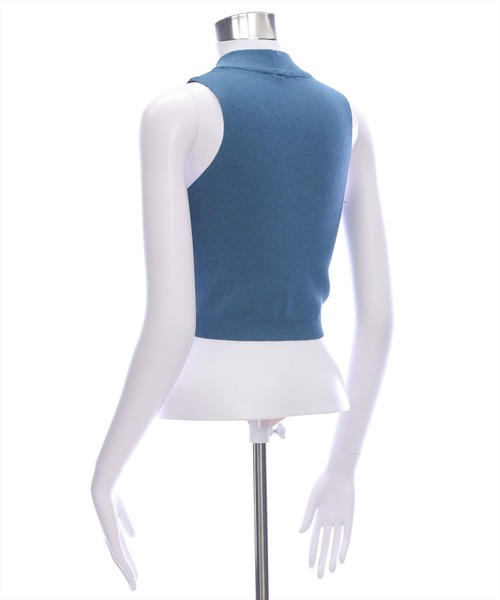 clear（クリア）の「アメスリハイネックニットトップス[着回し力抜群 大人 カジュアル]≪2025SS新作≫（ニット/セーター・レディース・チャコールグレー/ブルー/カーキ・F）」の6枚目の写真