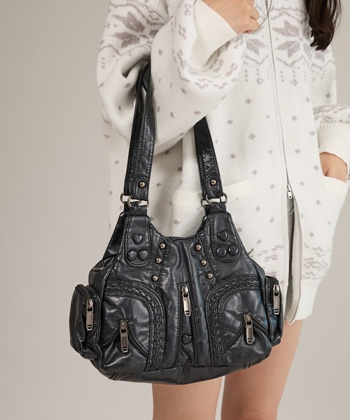 apres jour mignon（アプレジュールミニョン）の「【apresjour mignon×ARIAZ】マルチポケット２wayバッグ（ハンドバッグ・レディース・ブラック・ONESIZE）」の9枚目の写真