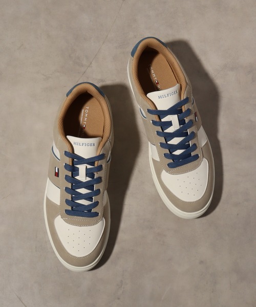 TOMMY HILFIGER（トミーヒルフィガー）の「【TOMMY HILFIGER/トミーヒルフィガー】H-BAFFIE/ 配色デザイン ローカット ロゴスニーカー（スニーカー・メンズ・マルチ・8/8.5/9/9.5/10）」の4枚目の写真