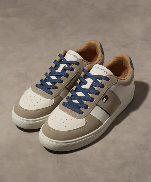 TOMMY HILFIGER（トミーヒルフィガー）の「【TOMMY HILFIGER/トミーヒルフィガー】H-BAFFIE/ 配色デザイン ローカット ロゴスニーカー（スニーカー・メンズ・マルチ・8/8.5/9/9.5/10）」の2枚目の写真