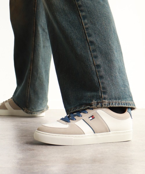TOMMY HILFIGER（トミーヒルフィガー）の「【TOMMY HILFIGER/トミーヒルフィガー】H-BAFFIE/ 配色デザイン ローカット ロゴスニーカー（スニーカー・メンズ・マルチ・8/8.5/9/9.5/10）」の13枚目の写真