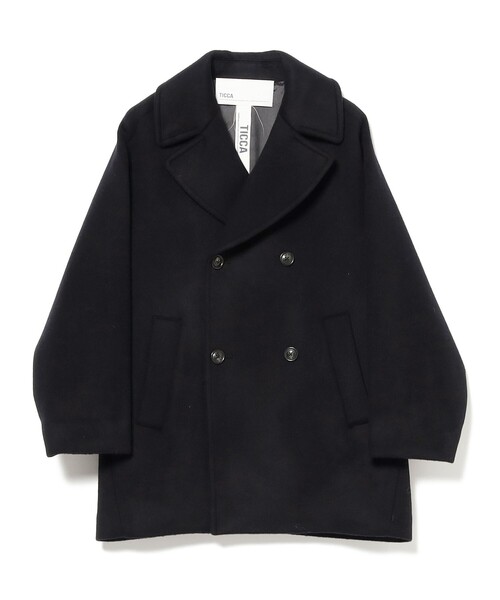 TICCA ブラック ウール ピーコート TICCA / ウール ピーコート（ピーコート）｜TICCA（ティッカ）の