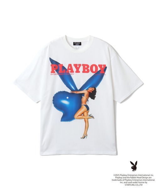 tシャツ PLAYBOY x atmos pink Big T-shirt / プレイボーイ アトモス ピンク ビッグ T シャツ 「SP」 レディー PLAYBOY x atmos pink Big T-shirt / プレイボーイ アトモス