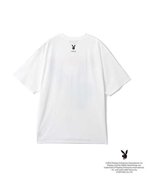 PLAYBOY（プレイボーイ）の「PLAYBOY x atmos pink Big T-shirt / プレイボーイ アトモス ピンク ビッグ T シャツ 【SP】（Tシャツ/カットソー・レディース・ホワイト・FREE）」の7枚目の写真