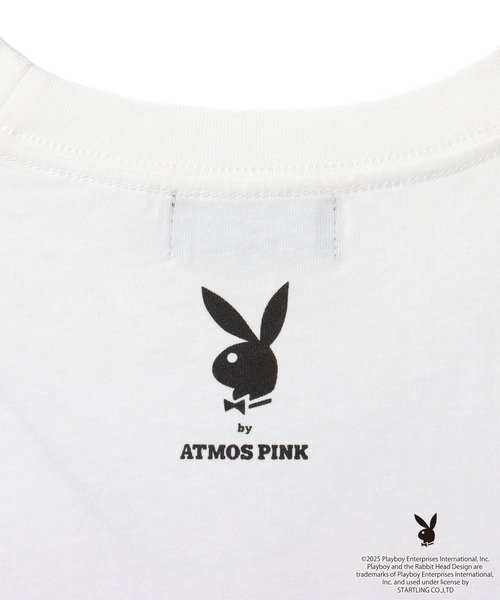 PLAYBOY（プレイボーイ）の「PLAYBOY x atmos pink Big T-shirt / プレイボーイ アトモス ピンク ビッグ T シャツ 【SP】（Tシャツ/カットソー・レディース・ホワイト・FREE）」の4枚目の写真