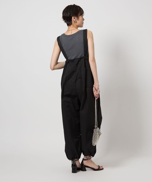 green label relaxingブラックサロペット・オーバーオール CLASSY.×green label relaxing×UNIVERSAL OVERALL]サロペット