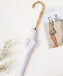 assa（エーエスエスエー）の「assa 耐風ジャンプ 雨傘 無地 バンブー手元（長傘）」