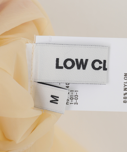 LOW CLASSIC(ロウ クラシック)の「【LOW CLASSIC/ロウ クラシック】SEE-THROUGH BUTTON LOOP SKIR(スカート・レディース・ブラック/ベージュ/ピンク・MEDIUM)」の12枚目の写真