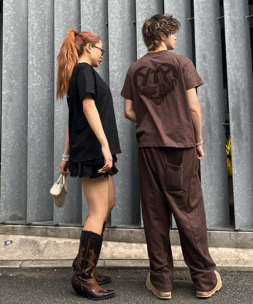 Glitter Heart Logo Tee（Tシャツ/カットソー）｜HTH（エイチ