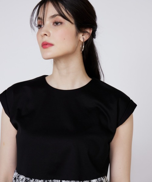 Maglie le cassetto(マーリエ ル カセット)の「刺繍レースドッキングカットソー(Tシャツ/カットソー・レディース・ホワイト/ブルー/ホワイト系その他/ブルー系その他・7号/9号)」の19枚目の写真