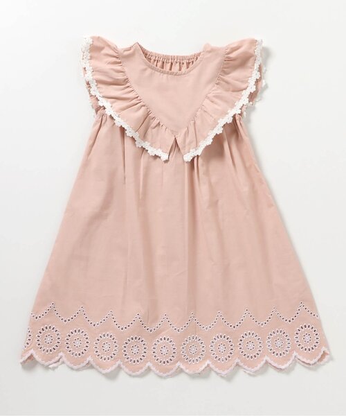 apres les cours（アプレレクール）の「【ジュニア対応】ヨークフリルレースワンピース（ワンピース・キッズ・ピンク/ラベンダー/チェック・80/90/120/140/100/110/130）」の20枚目の写真