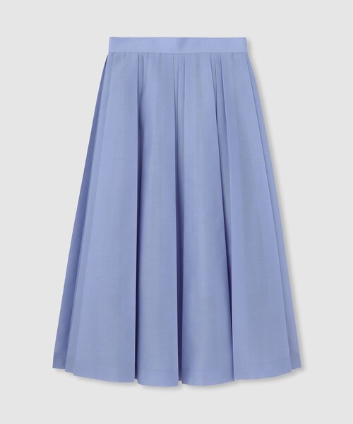 allureville（アルアバイル）の「シアオーガンプリーツスカート（スカート・レディース・サックスブルー/クリアイエロー/ネイビー・1/2）」の3枚目の写真