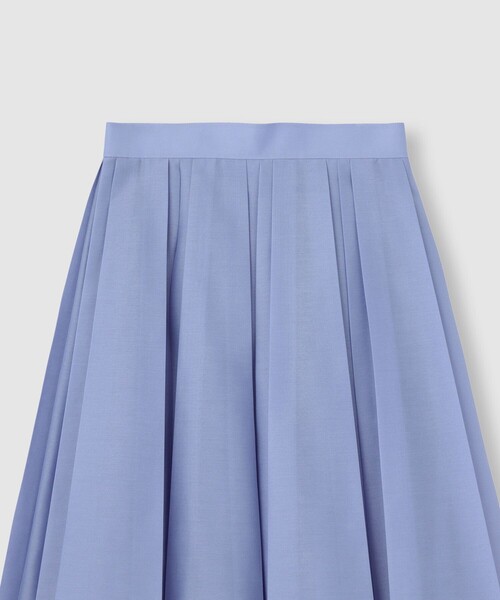 allureville（アルアバイル）の「シアオーガンプリーツスカート（スカート・レディース・サックスブルー/クリアイエロー/ネイビー・1/2）」の5枚目の写真